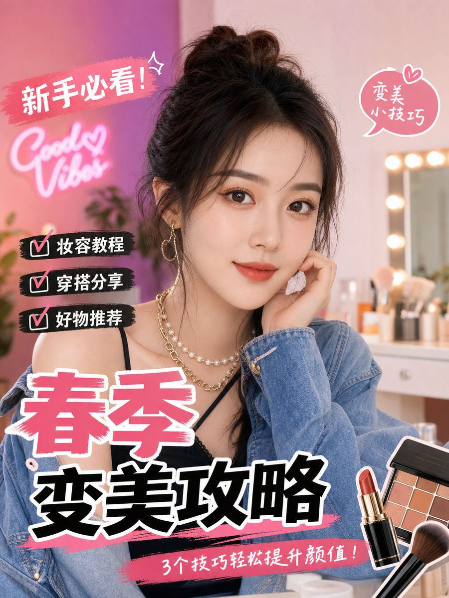 蘑菇视频时尚视频春季变美攻略教程